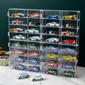 1/64 Scale Matchbox Wheels Toy Car Display Case Holds 32 Toy Cars Storage Organi - Picture 1 of 8