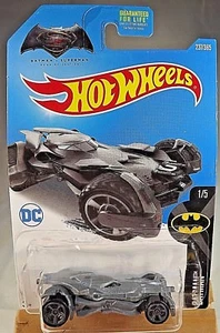 2017 Hot Wheels #237 Batman 1/5 Batman vs. Superman BATMOBILE Gray w/Gray MC5 Sp - Picture 1 of 4