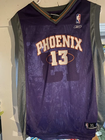 Signed NBA Phoenix Suns Nash Authentic size XL Jersey Reebok (see description) Cover