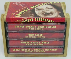 The Best Of Comedy Superstars 4 Cassettes in Storage Box GAA Corp 44106WS - Picture 1 of 1