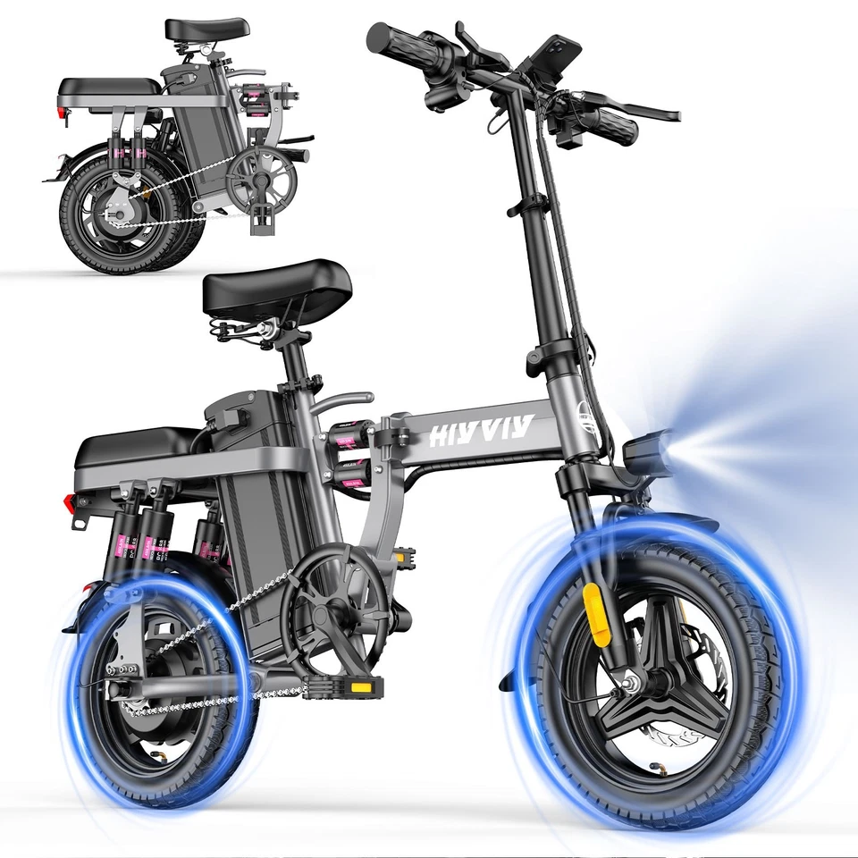 Folding Electric Bike for Adults Teens 700W 10AH 25MPH Commuter City Ebike - Image 1 of 4