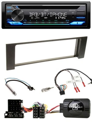 JVC Bluetooth Lenkrad USB DAB CD Autoradio für Audi A4 2000-2004 ISO - Bild 1 von 4
