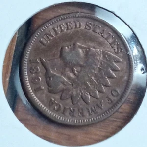 1891 Indian Head Cent * VF/XF * NICE BROWN * FULL LIBERTY * FREE SHIPPING - Picture 1 of 4