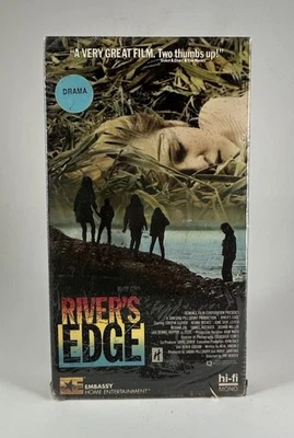 THE RIVER'S EDGE (1987, VHS) KEANU REEVES, CRISPIN GLOVER 80s CULT RARE - Image 1 of 4