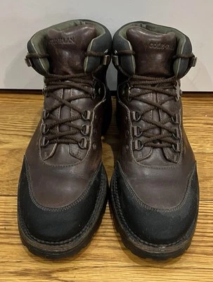Botas masculinas Cole Haan marrom robusto sola Vibram tamanho 9 M fabricadas no Brasil - Imagem 1 de 4