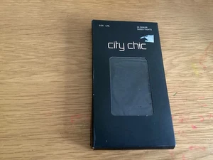 NEW WOMENS CITY CHIC BLACK SHEER TIGHTS SIZE L/XL - Picture 1 of 4