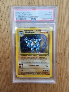 2002 Machamp 15/110 Legendary Collection Holo Rare PSA 8 Pokemon TCG - Picture 1 of 2