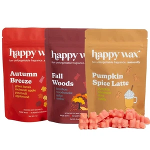 Happy Wax Fall Mix Premium Perfumada Natural, No Tóxica Cera de Soja Derretida - 6 en Total - Imagen 1 de 9