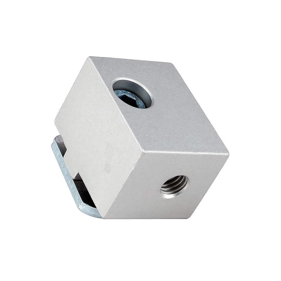 80/20 40-2425 Panel Mount Block,Anodized,Aluminum 16U341 - Image 1 of 1