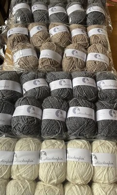 Häschenfein Garn Stricken Seide Angora Merino 4 Farben Nm 7/3 LL 112m 500g - Bild 1 von 4