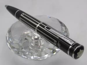 ATEMBERAUBENDER GROSSER LUXUS MANN SERIE SCHWARZ/SILBER GEDREHTER KUGELSCHREIBER - Bild 1 von 4