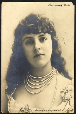 ROMANIA HUNGARY  1900  PC @ rare ALSÓ KOMÁNA @ BUDAPEST to NAGYNYULAS - Image 1 of 2