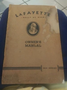 1936 Lafayette 3610 series owners manual - Picture 1 of 3