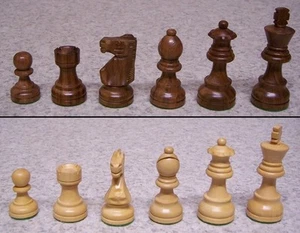 Chess Set & Checker Shisham Pieces with storage board box NEW 3" kings - Picture 1 of 4