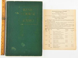Basic Course in Radio : A Textbook for Midshipmen..., Fair+, & 1948 Assignments - Picture 1 of 7