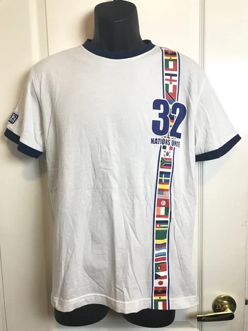 Fifa World Cup 2010 Shirt Mens Medium South Africa 32 Nations World Soccer Cover