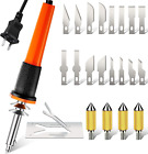 22 Pieces Electric Hot Knife Cutter Tool Kit Include Heat Cutter Multipurpose 16