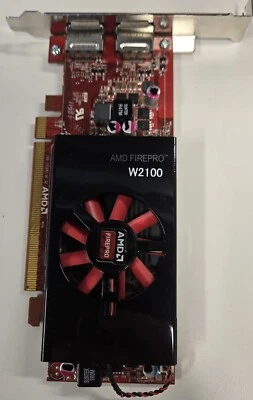 AMD FIREPRO W2100 2GB GDDR3 PCIE 16X 2X DISPLAY PORT - Image 1 of 4