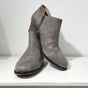 LifeStride Mujer Talla 9.5 W Negro Cremallera Botines Western Comfort Botas Informales - Imagen 1 de 9