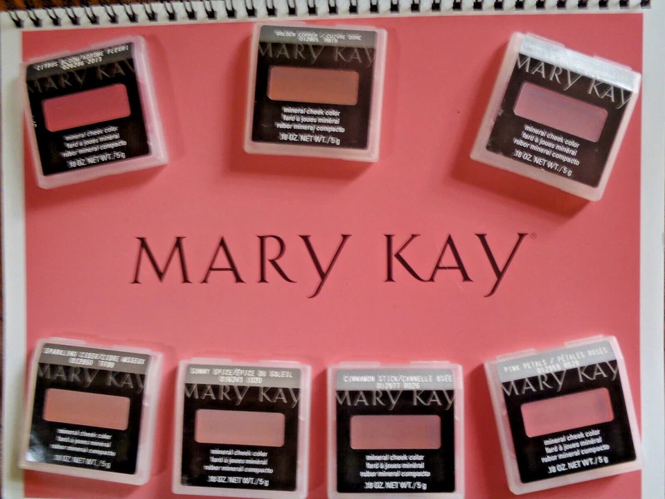 Mary Kay Mineral cheek color ** STRAWBERRY CREAM** LOT OF 1 FRESH, + FREE BRUSH! - Image 1 of 1