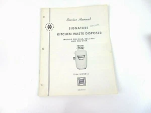 Montgomery Ward Service Manual Kitchen Waste Disposer 1964 Models - Picture 1 of 6