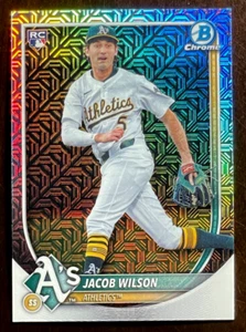 Bowman Mega Box Jacob Wilson Rookie Mojo Refractor #9 Athletics RC SP 2025 - Imagen 1 de 3