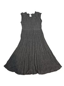 Ella Moss Girls Youth Dark Gray Short Sleeve Knit Dress Size 12 - Picture 1 of 8