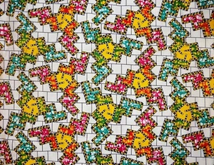 African Geometric Print Fabric 4 yards - Picture 1 of 2