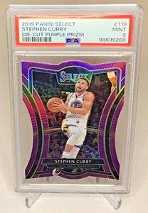 2019 Panini Select Stephen Curry Die Cut Purple Prizm /99 PSA 9 #119 - Picture 1 of 2