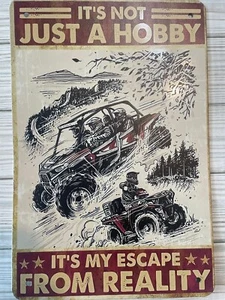 Off Road Mudding Metal Sign 8”X12” OHV Riding Quad Side By Side ATV - Picture 1 of 2