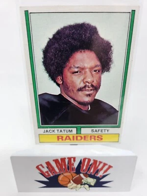 1974 Topps Football #14 Jack Tatum VG (B) - Image 1 of 2