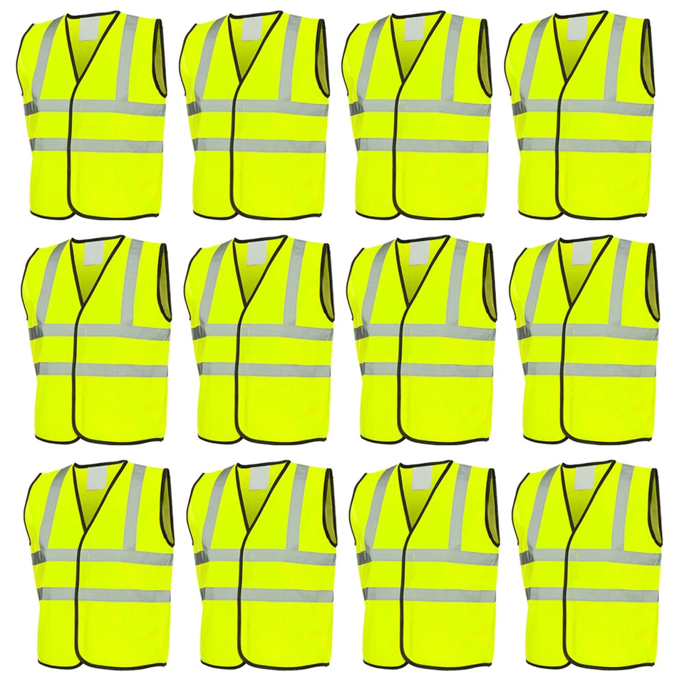PACKS OF KIDS HI VIS VEST HIGH VISIBILITY JACKET CHILDRENS SCHOOL SAFETY HI VIZ