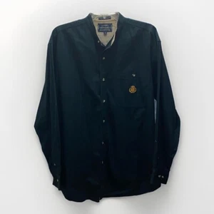 Camicia elegante Bogari Studio Italy uomo L manica lunga con bottoni nera originale - Foto 1 di 7
