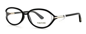 New TOM FORD TF5212 001 53mm Black Eyeglasses Frames Italy Unisex - Picture 1 of 7