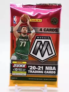 Paquete bláster de baloncesto de la NBA Panini Mosaic 2020-21 (4 tarjetas) - Imagen 1 de 2