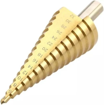 FRESA A GRADINI SCALINI CONICA HSS 4-32 MM ALLARGAFORI PUNTA - Immagine 1 di 2