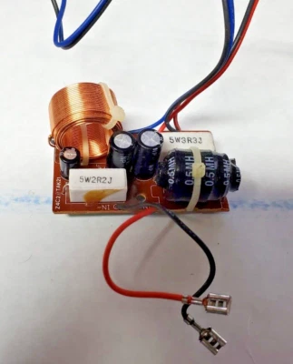 Altavoz bidireccional cruzado para tweeter/woofer bonito diseño de doble inductor, años 70? Foto 1 de 4