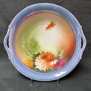 Ciotola da portata Noritake Lusterware con fiori dipinti a mano 9 3/8 pollici - Foto 1 di 7