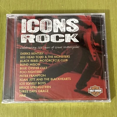 Icons Rock music CD Harley Davidson 105th Anniversary 2008 Sony new sealed - Image 1 of 4