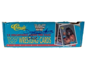 Vintage WWF Classic 1990 Wrestling Trading Card MULTI-SIGNED Original Retail Box - Picture 1 of 8