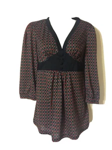 New No Boundaries Juniors Ladies Cute Long Sleeve Babydoll Blouse - Size 11/13 - Picture 1 of 8