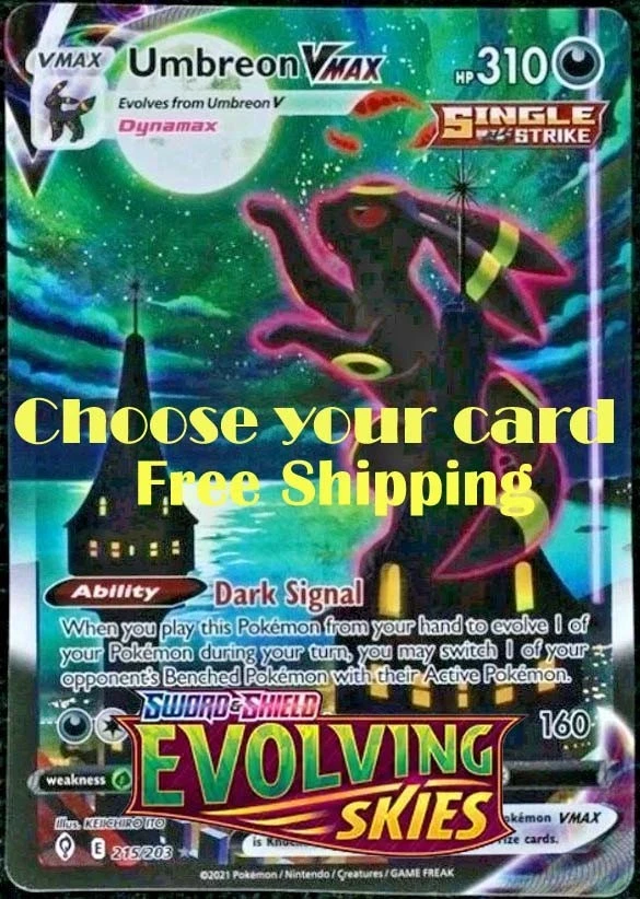 Pokemon TCG: Evolving Skies /203 Base Holo Reverse Choose Card Complete Your Set - Image 1 of 1