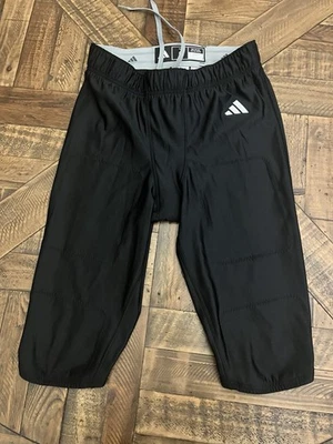 Pantalones de fútbol Adidas cobertura de prensa negros nuevos con etiquetas SIN ALMOHADILLAS talla grande A39 Foto 1 de 4