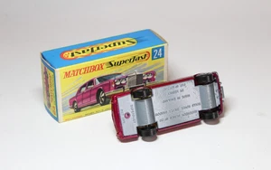 Matchbox Lesney Superfast MB 24 Rolls Royce Silver Shadow - Metallic Silver Base - Picture 1 of 3