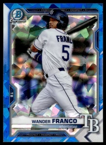 2021 Bowman Chrome Prospects Sapphire Refractor Wander Franco Tampa Bay Rays - Bild 1 von 2