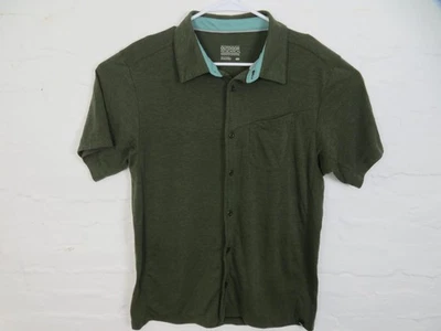 Outdoor Research Shirt Mens Large Green Short Sleeve Button Front Hiking Casual - Image 1 of 4
