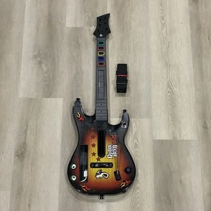 Nintendo Wii Guitar Hero World Tour Sunburst Guitar Controller Red Octane Tested - Picture 1 of 6