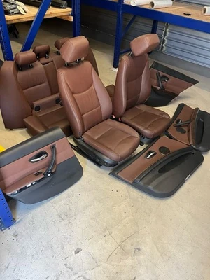 2007-2008 BMW E90 328I WAGON SADDLE BROWN SPORT SEAT & DOOR PANEL INTERIOR OEM - Изображение 1 из 4