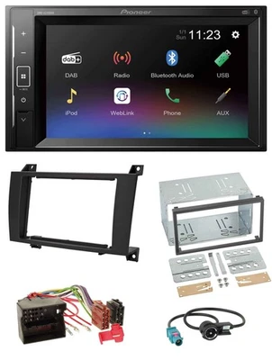 Pioneer DAB MP3 2DIN Bluetooth USB Autoradio für Mercedes SLK R171 2004-2011 - Bild 1 von 4