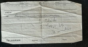 (GBR-915)GB "19__" vintage telegram form - Picture 1 of 1